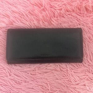 Coach Black Leather Wallet
